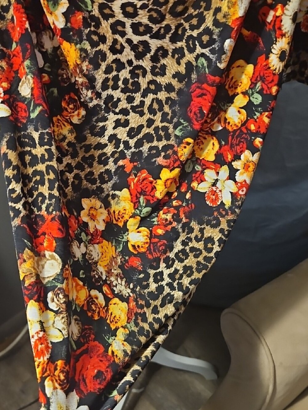Pink Leopard Print Top